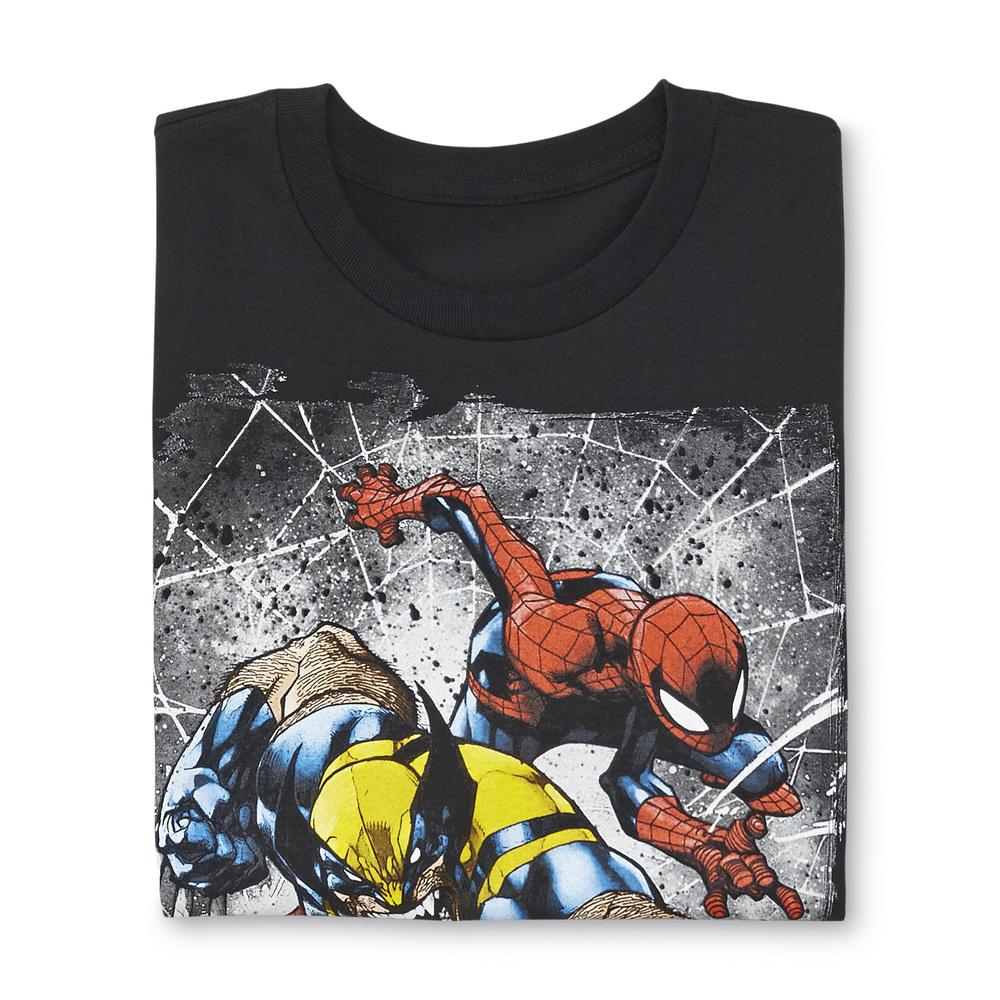 Marvel Young Men's Spider-Man & Wolverine Graphic T-Shirt