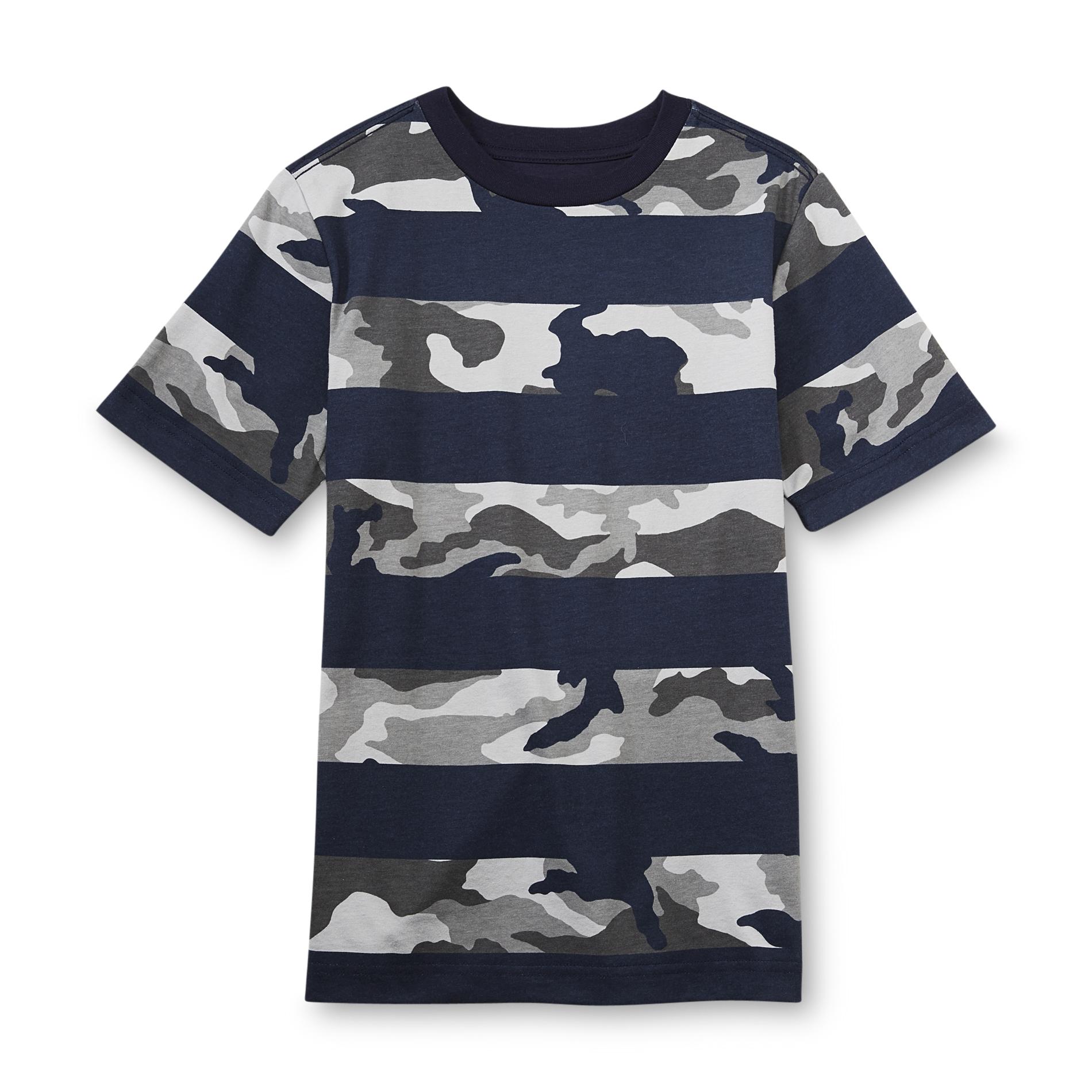Basic Editions Boy's T-Shirt - Striped & Camouflage
