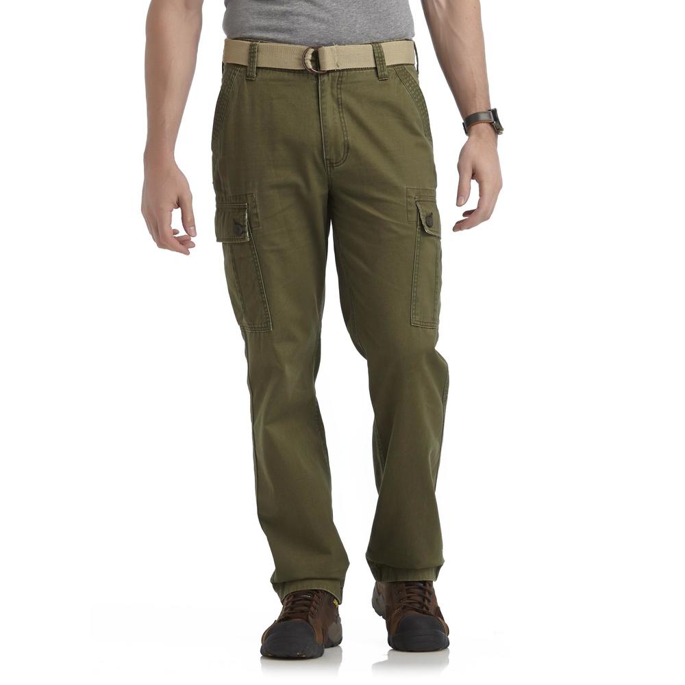 WearFirst Men's Cargo Pants & Web Belt