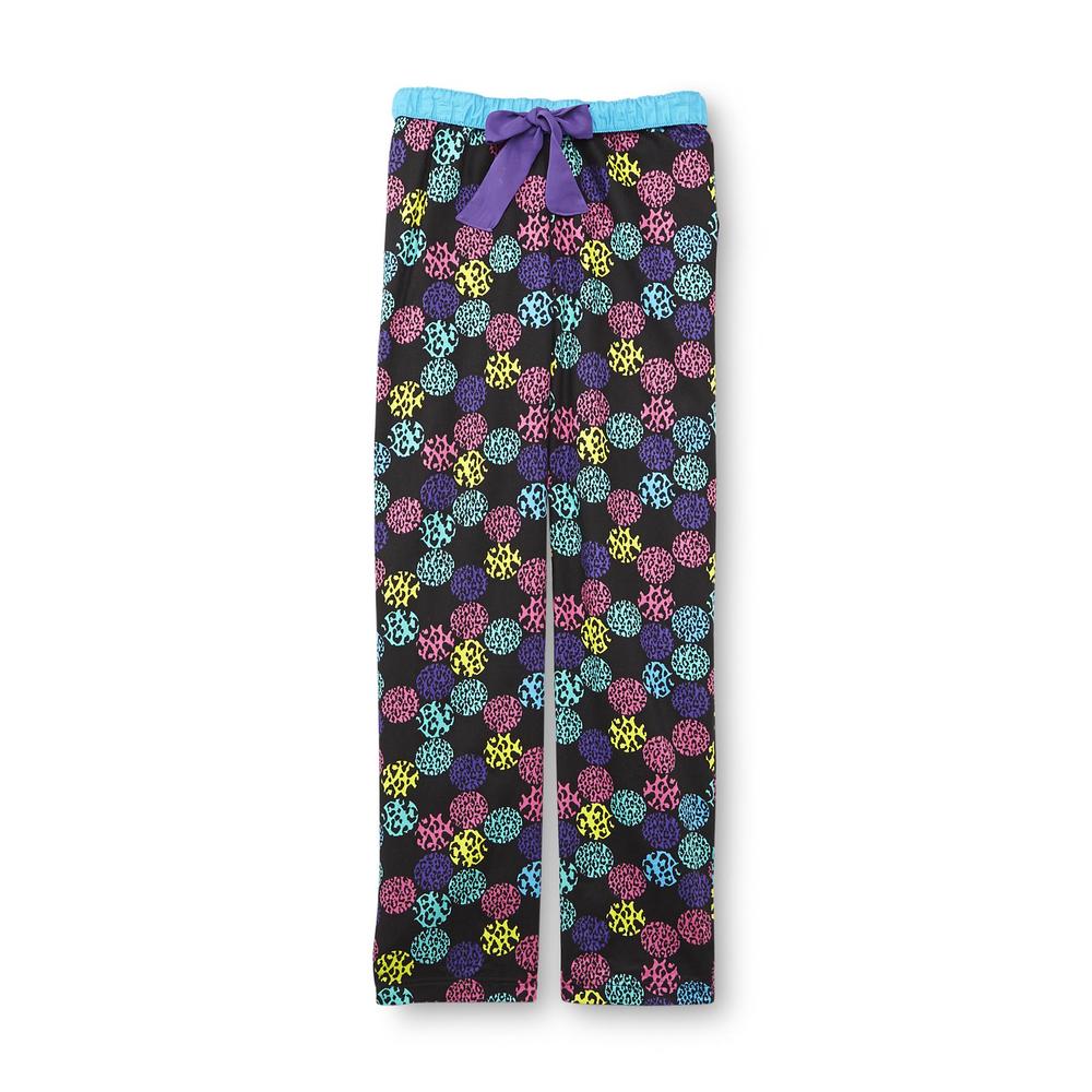 Joe Boxer Women's Flannel Pajama Pants - Animal Print Dots