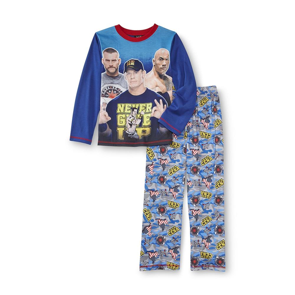 WWE Boy's Long-Sleeve Pajama Shirt & Pants
