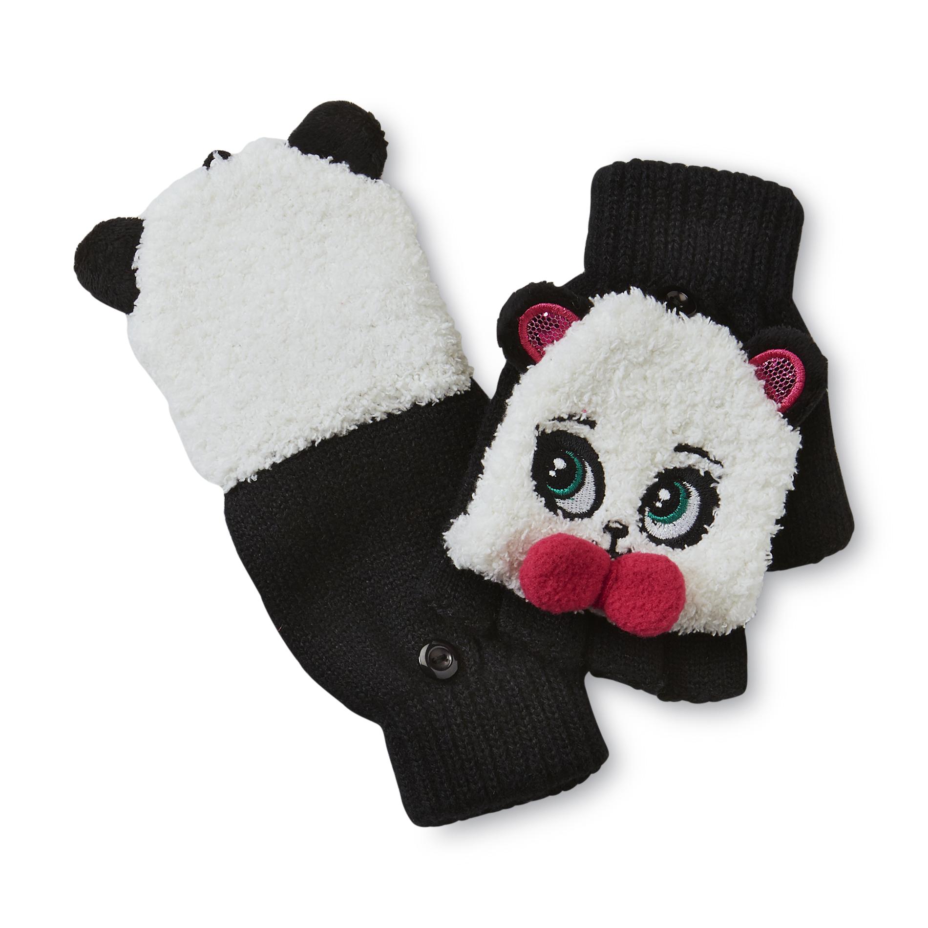 Athletech Girl's Convertible Gloves - Panda