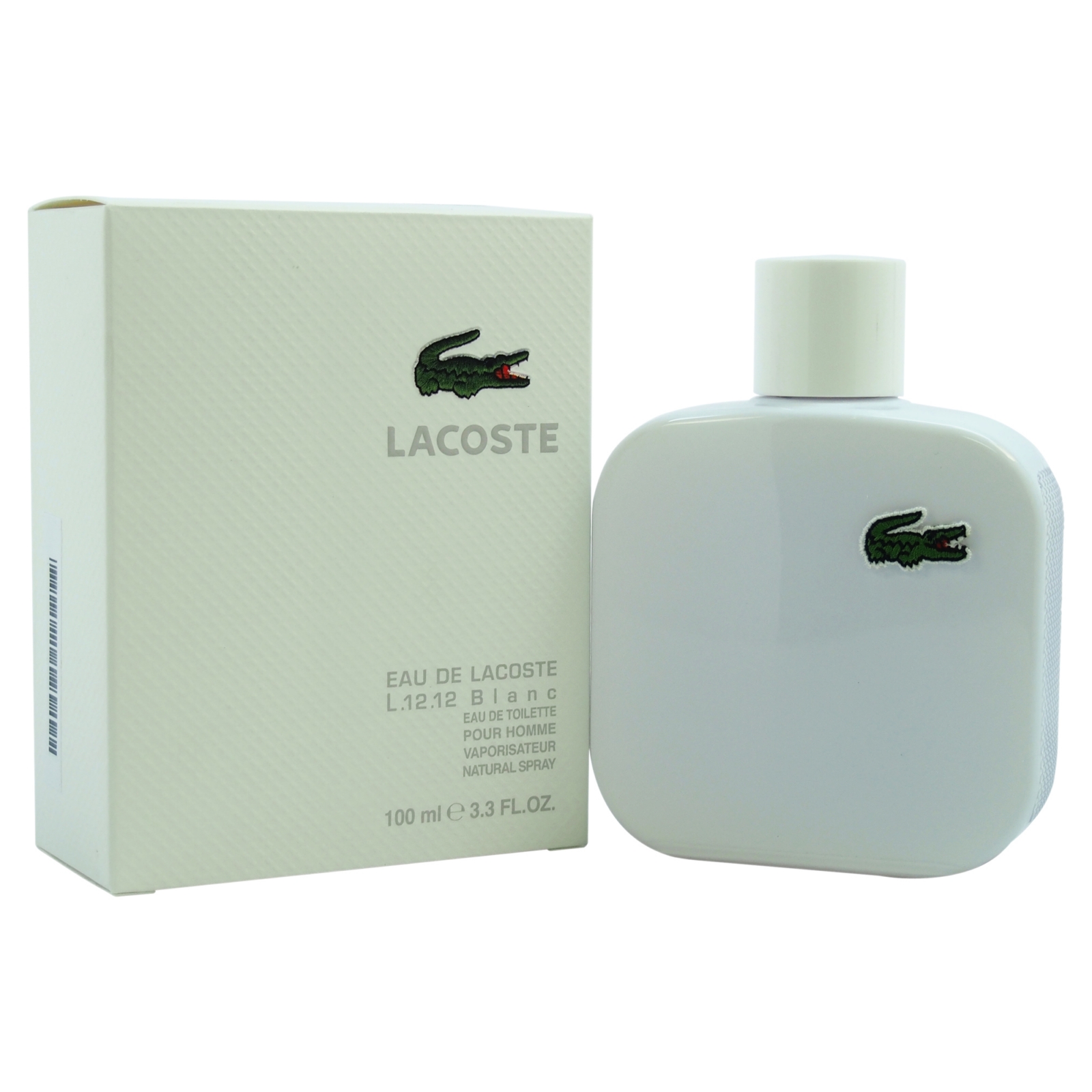 Lacoste Eau De  L.12.12 Blanc by  for Men - 3.3 oz EDT Spray