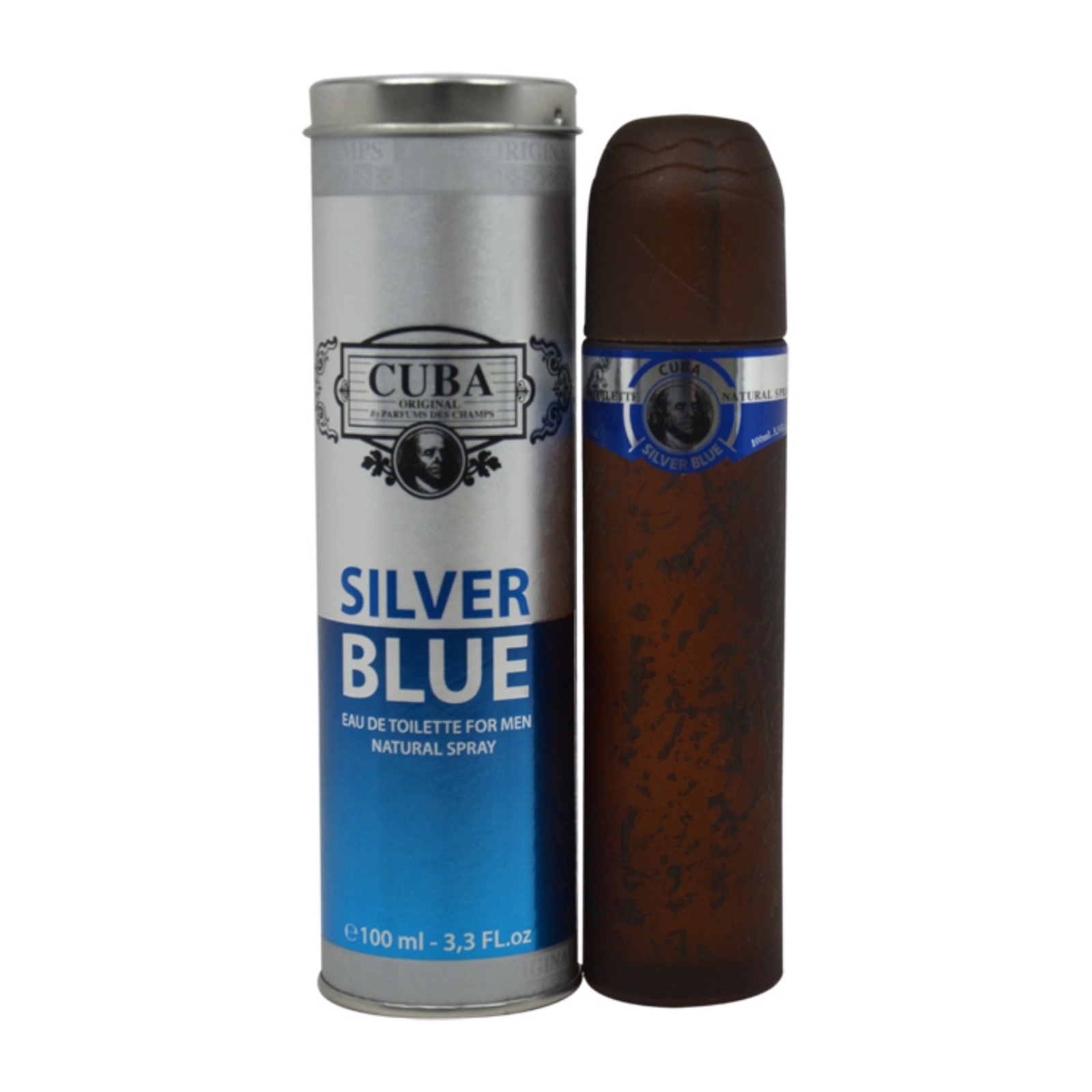 Cuba Silver Blue by  for Men - 3.3 oz EDT Spray