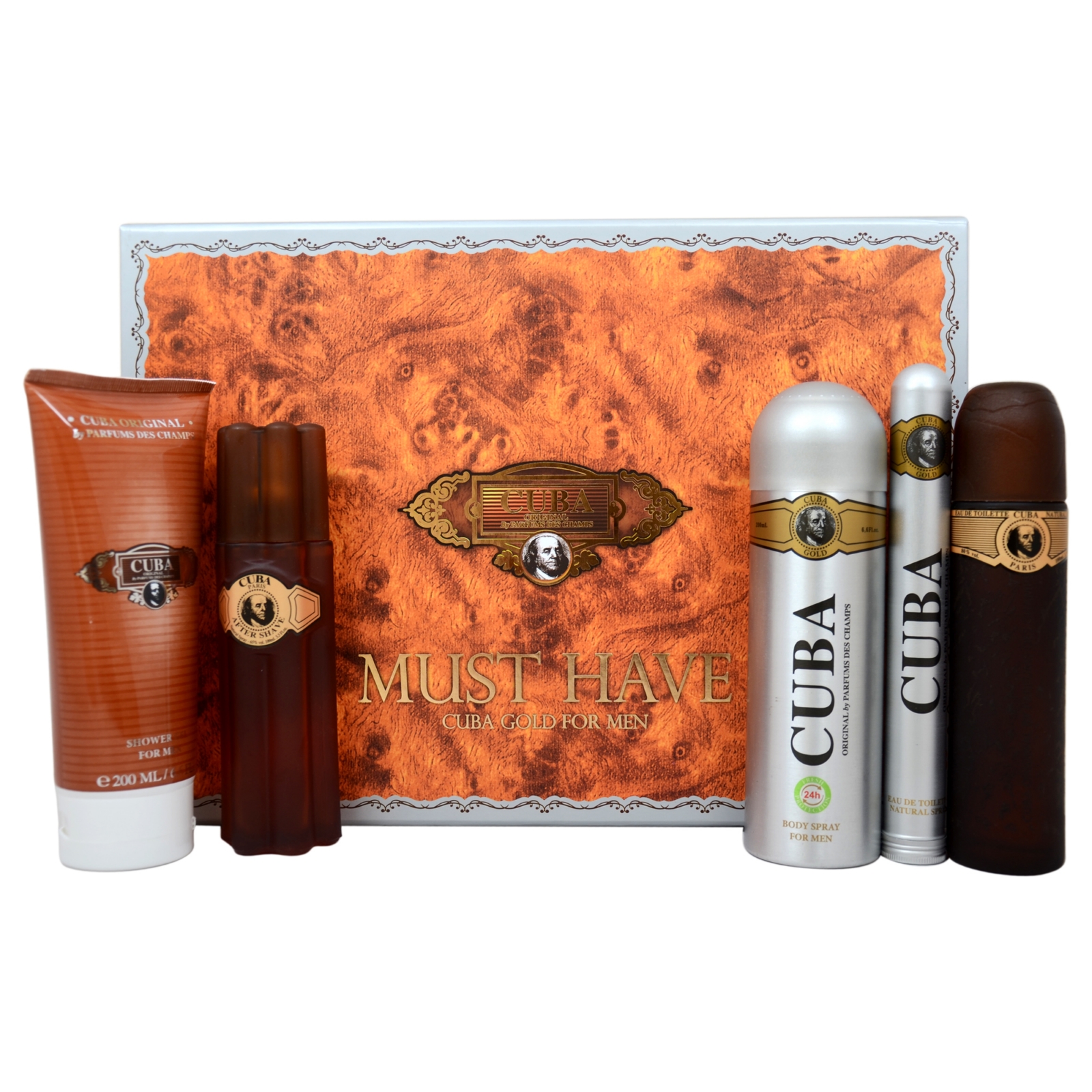 Cuba Gold by  for Men - 5 Pc Gift Set