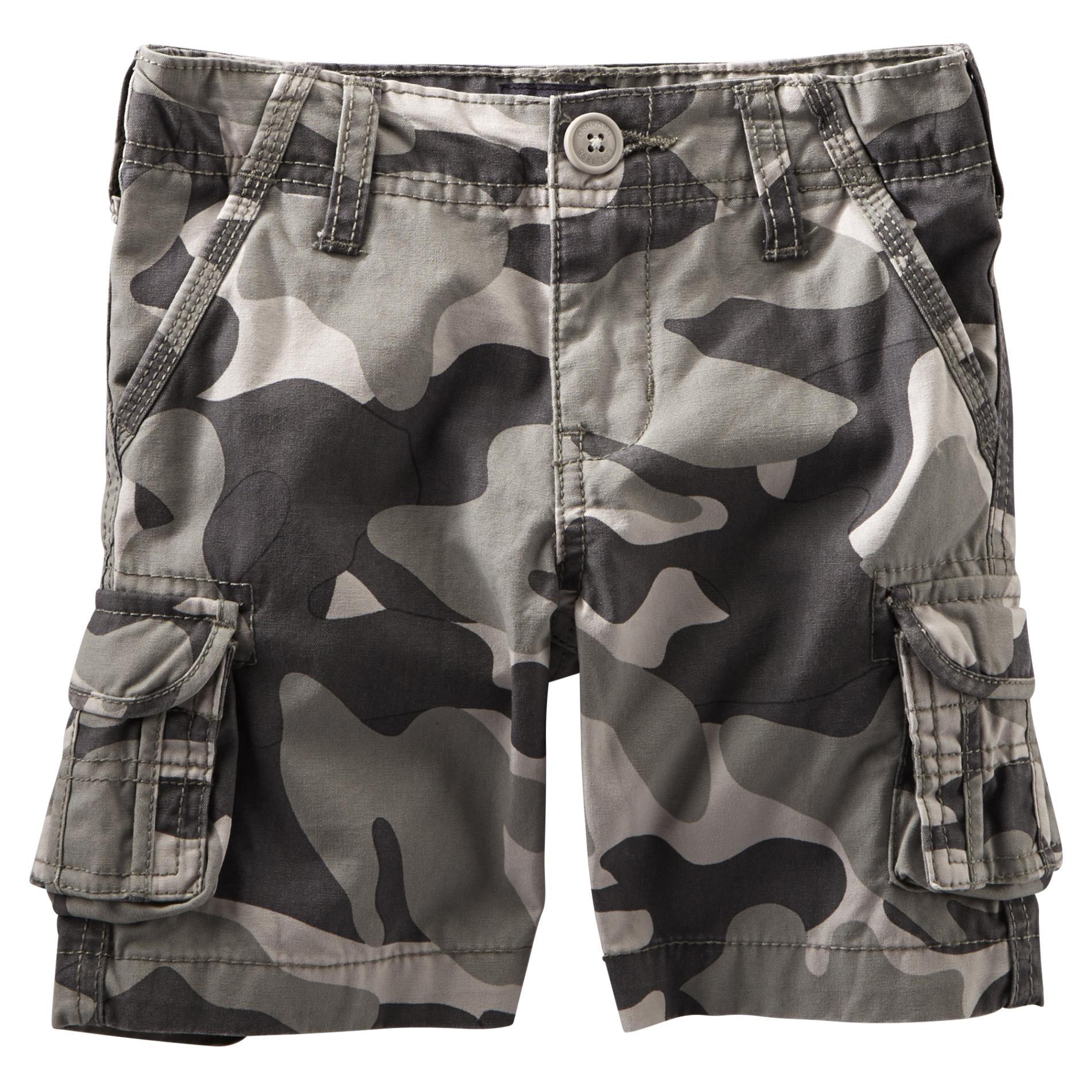 OshKosh Boy's Canvas Cargo Shorts - Camouflage