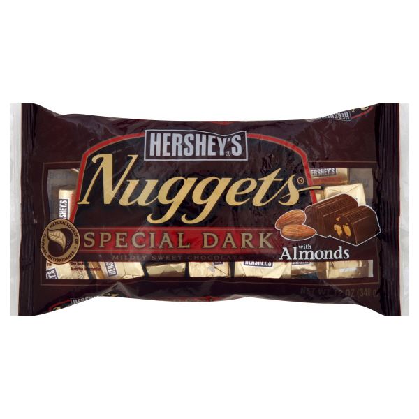Hershey's Nuggets, Special Dark with Almonds, 12 oz (340 g)