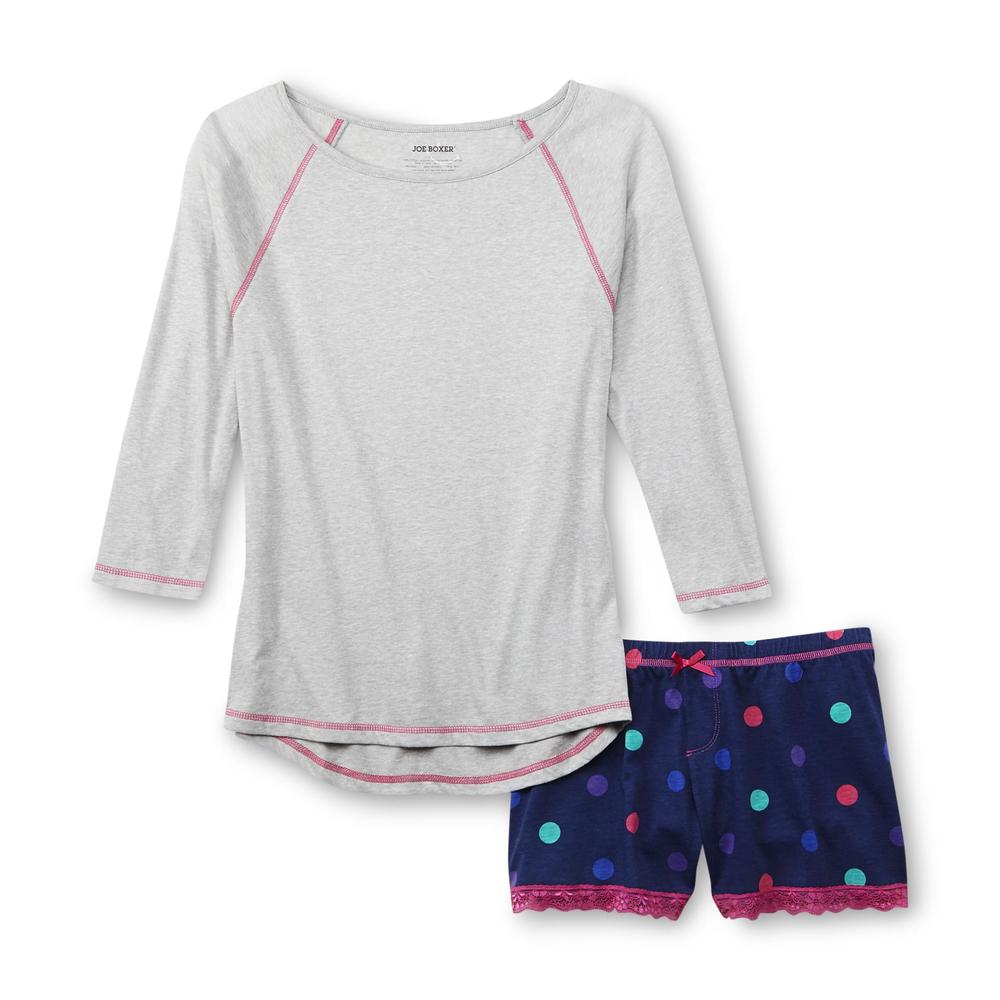 Joe Boxer Women's Pajama Top & Shorts - Polka Dot