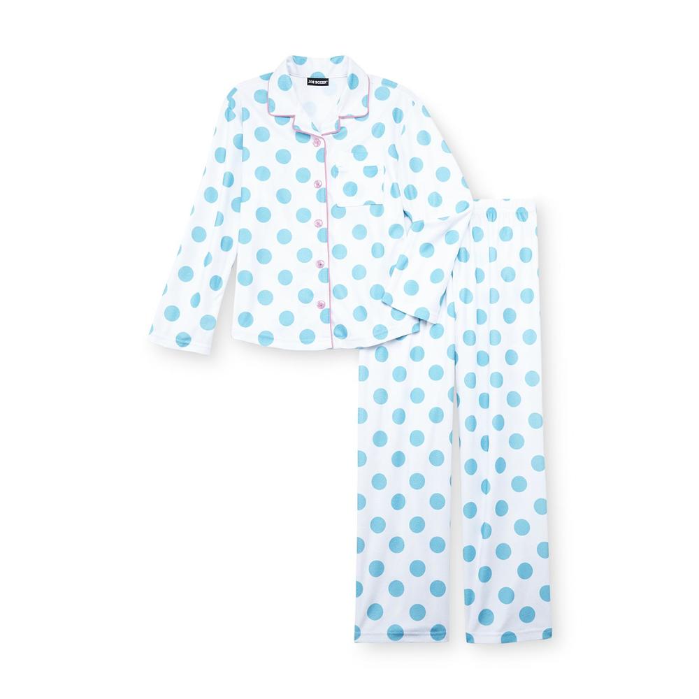 Joe Boxer Girl's Flannel Pajamas - Polka Dot