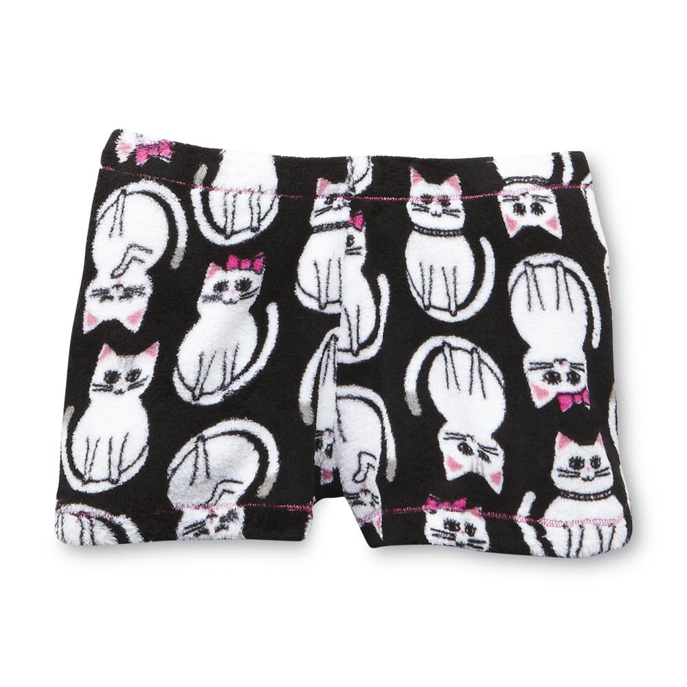 Joe Boxer Women's Pajama Top  Shorts & Slippers - Cats