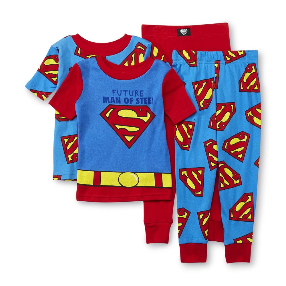 DC Comics Toddler Boy's 2-Pairs Short-Sleeve Pajamas - Superman