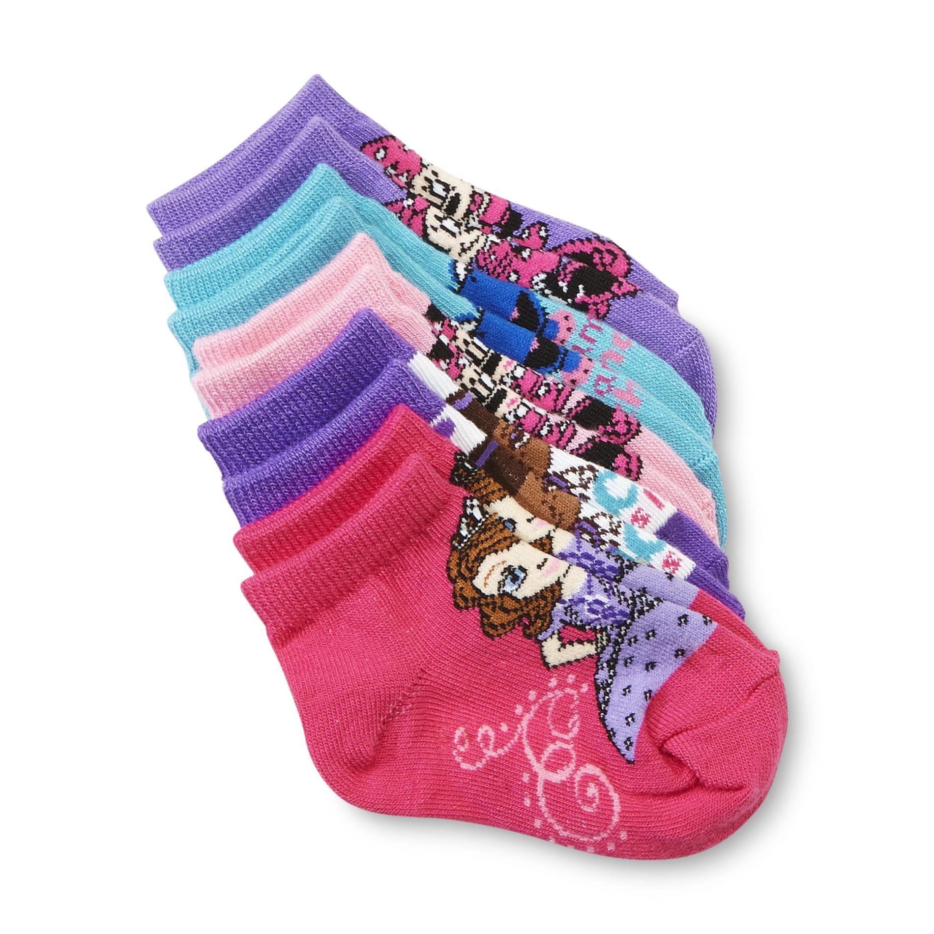 Disney Infant Girl's 5-Pairs Ankle Socks - Assorted  Characters