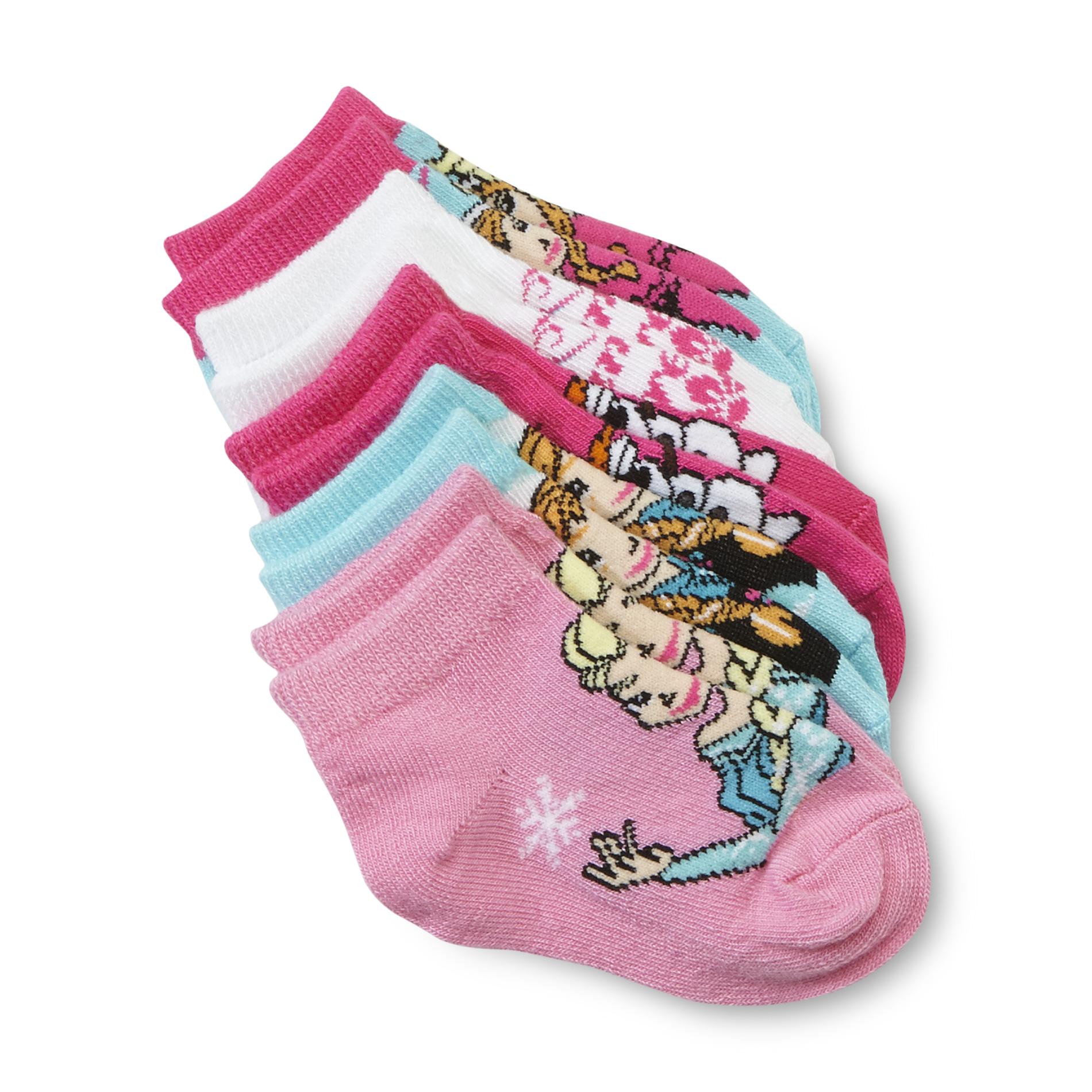 Disney Infant Girl's 5-Pairs Ankle Socks - Frozen