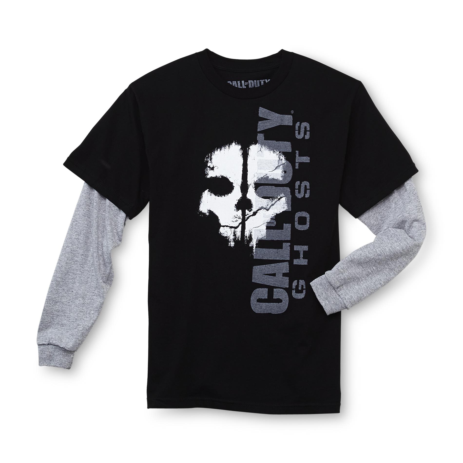 Activision Call of Duty: Ghosts Boy's Layered-Look T-Shirt