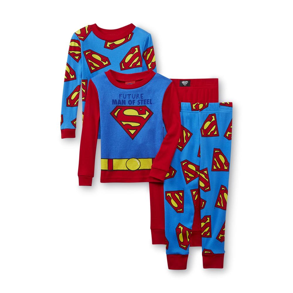 DC Comics Toddler Boy's 2-Pairs Long-Sleeve Pajamas - Superman
