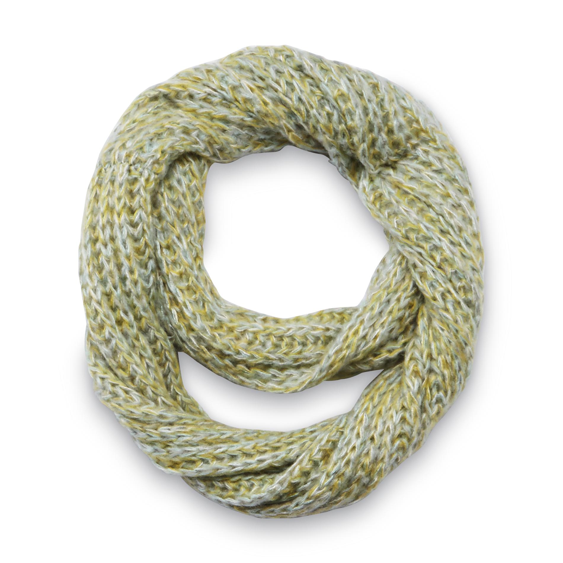 Joe Boxer Women's Marled Cable Knit Infinity Scarf