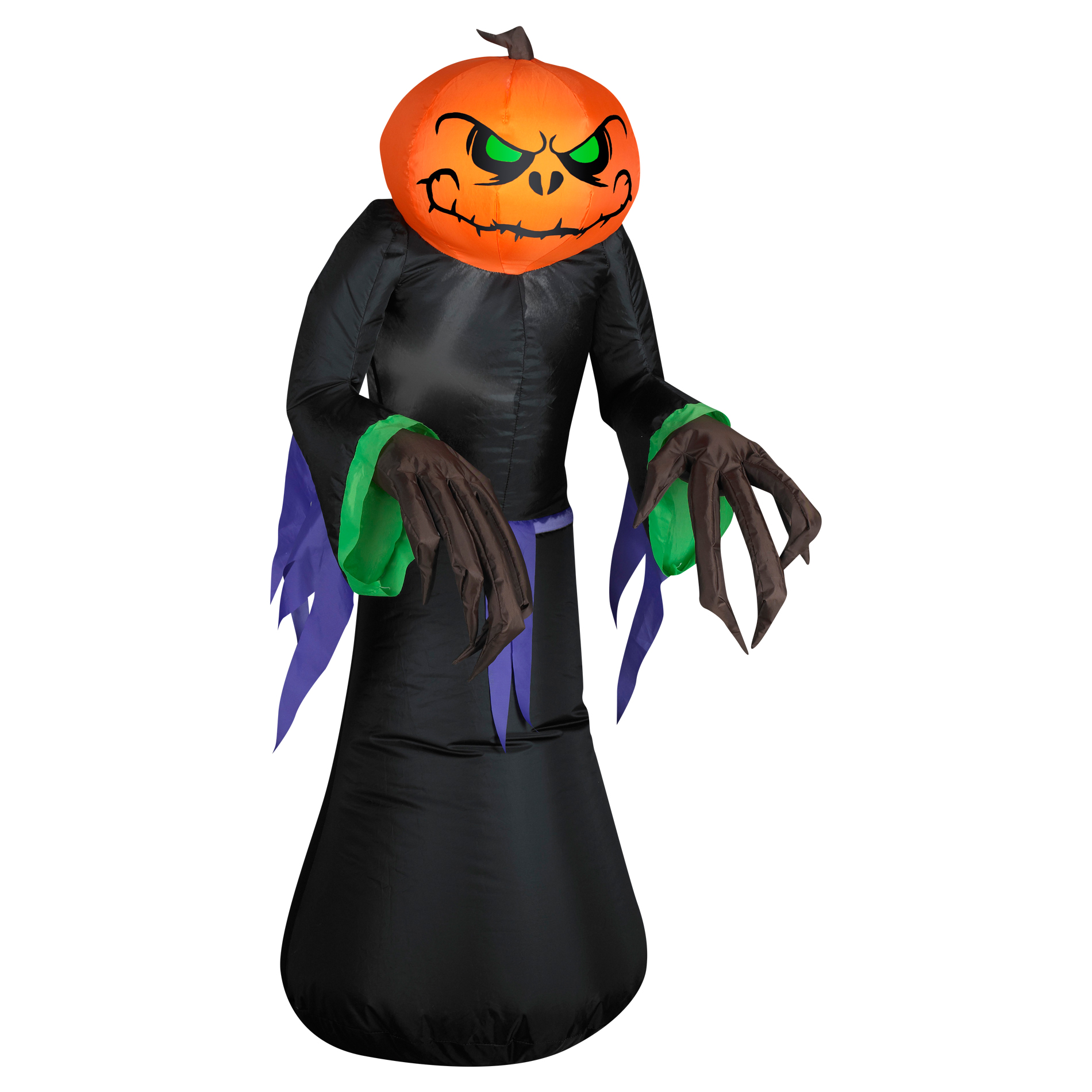 Totally Ghoul Airblown Pumpkin Reaper Halloween Decoration