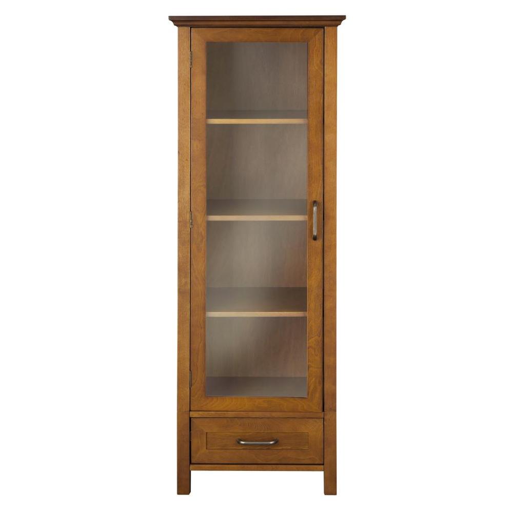 Elegant Home Fashions Avery Linen Cabinet with 1 Door and 1 Bottom Drawer