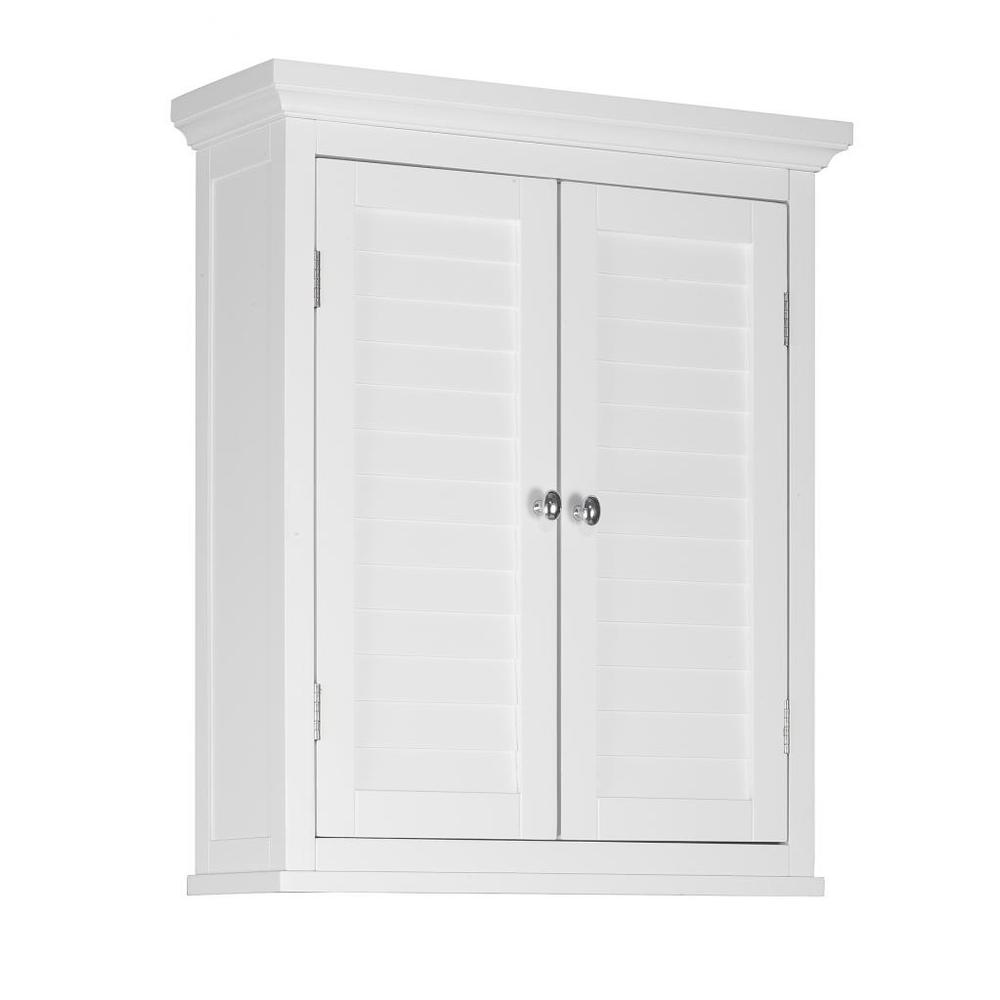Elegant Home Fashions Slone Wall Cabinet 2 Shutter Doors