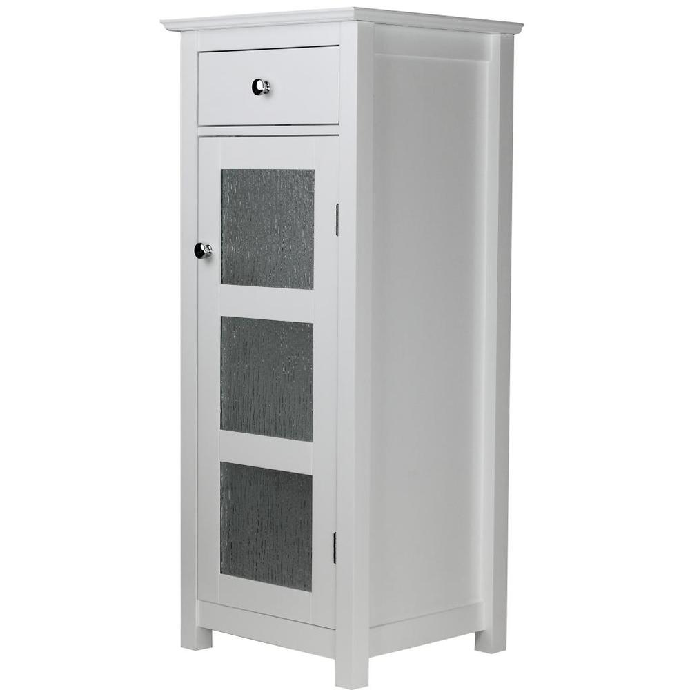Elegant Home Fashions Connor Floor Cabinet with 1 Door and 1 Drawer