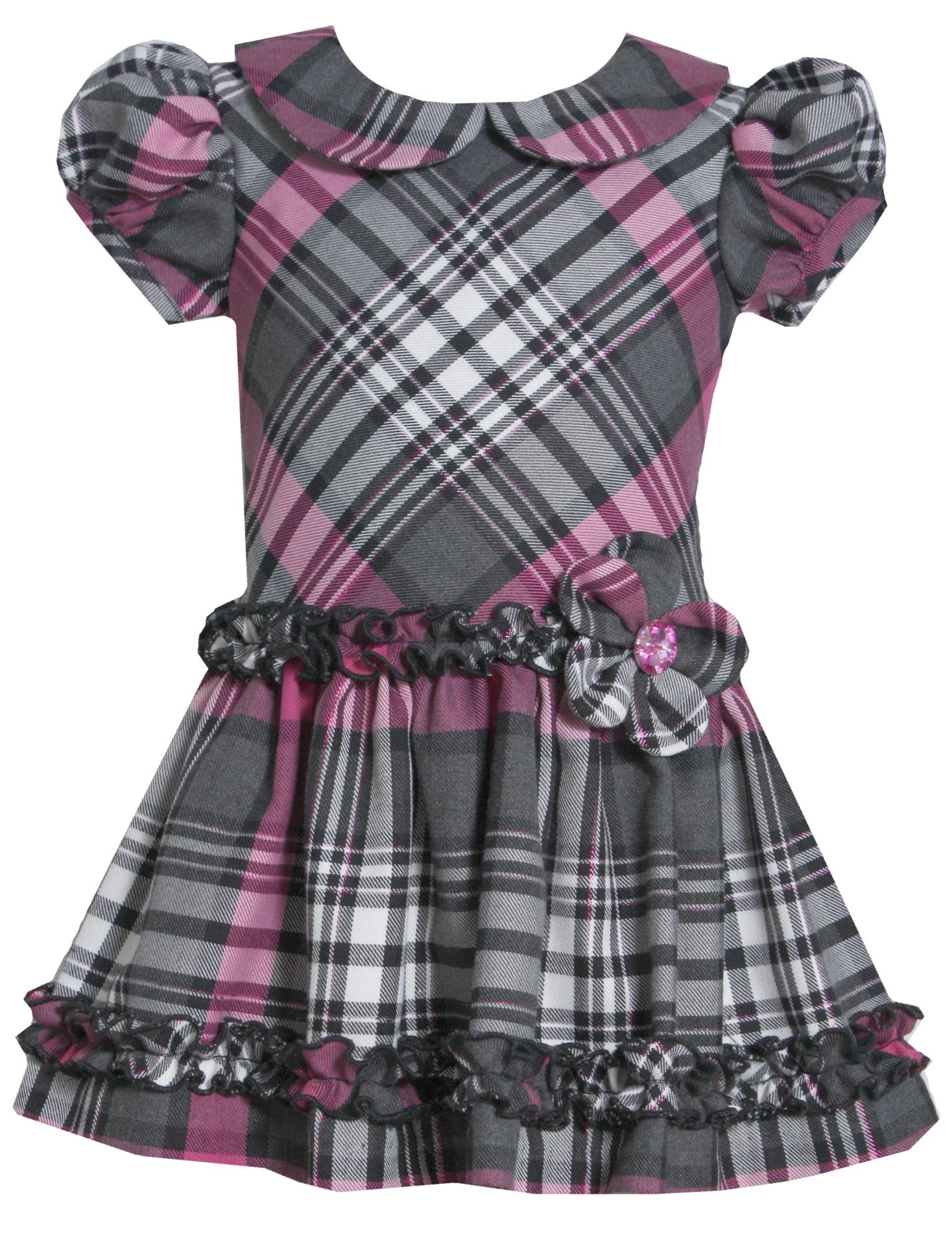 Ashley Ann Infant & Toddler Girl's Short-Sleeve Party Dress - Plaid