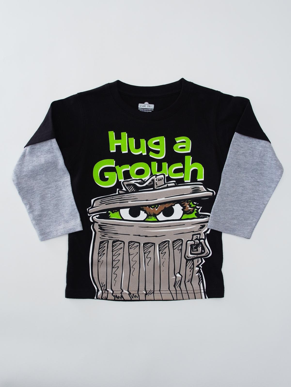 Sesame Street Toddler Boy's Layered-Look Graphic T-Shirt - Oscar the Grouch