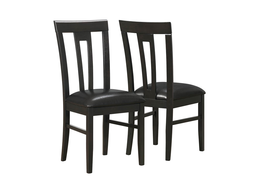 Monarch Specialties DINING CHAIR - 2PCS / 39"H / CAPPUCCINO / BROWN SEAT