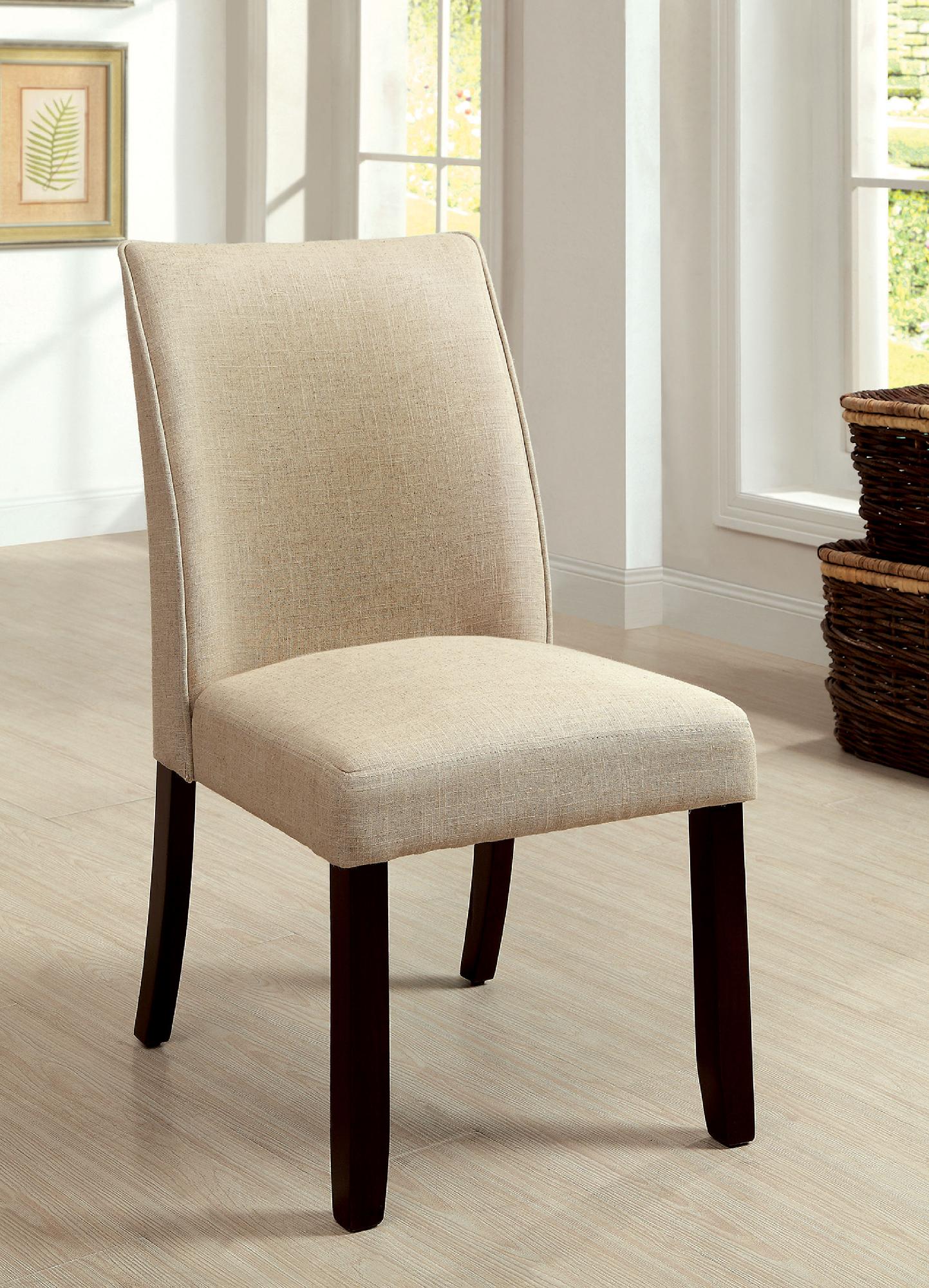 Furniture of America Misters Ivory Fabric Side Chairs (Set of 2) Furniture of America Misters Ivory Fabric Side Chairs (Set of 2)
