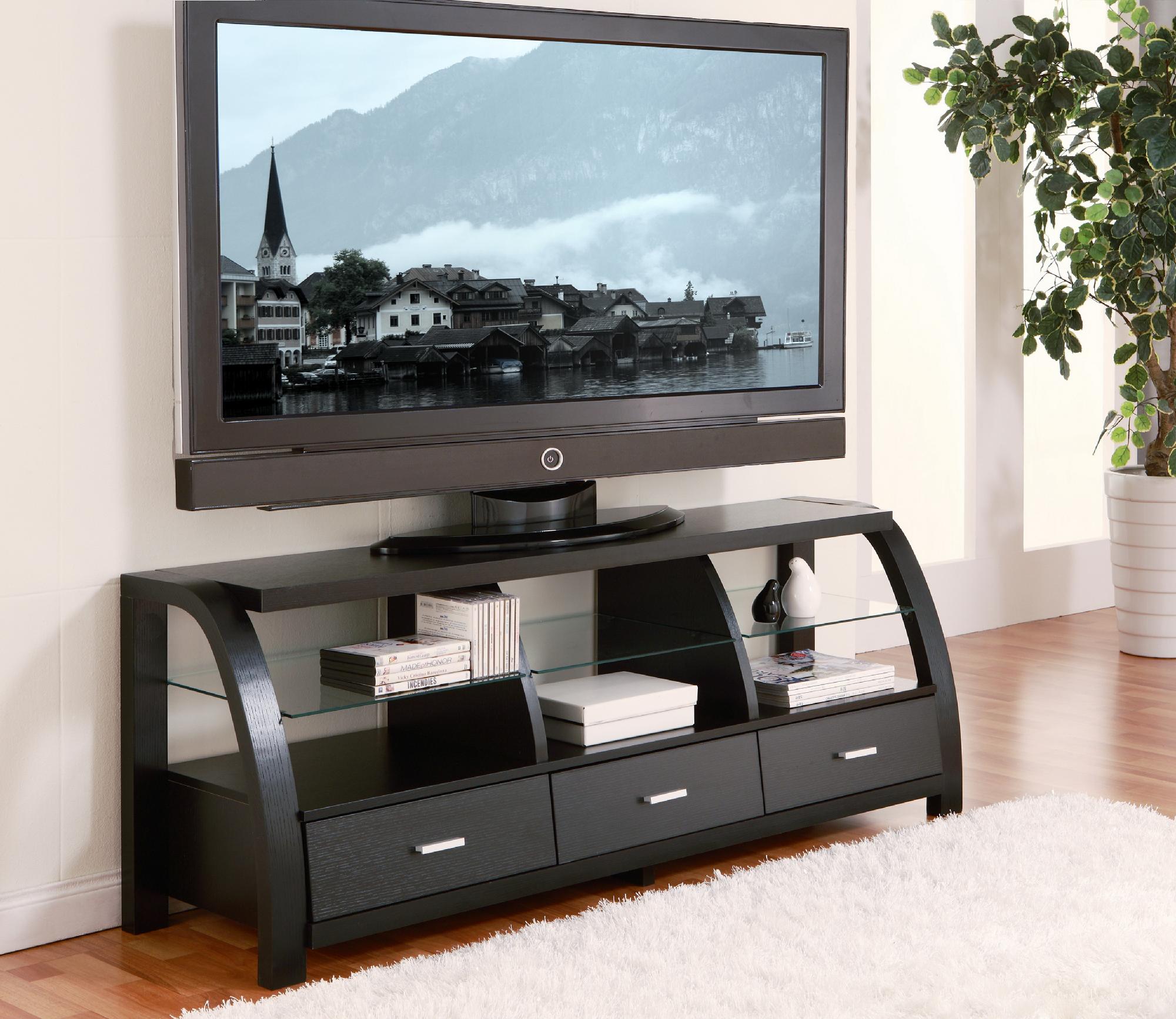 Furniture of America Mestin Black 60inch TV Stand