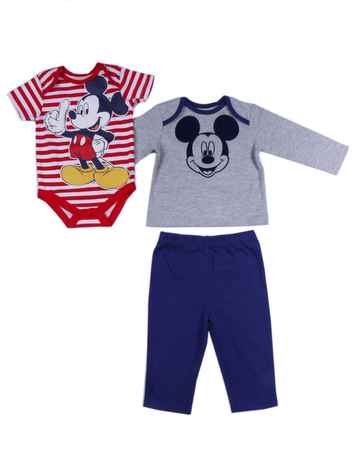 Disney Newborn Boy's Graphic Bodysuit  T-Shirt & Sweatpants - Mickey Mouse