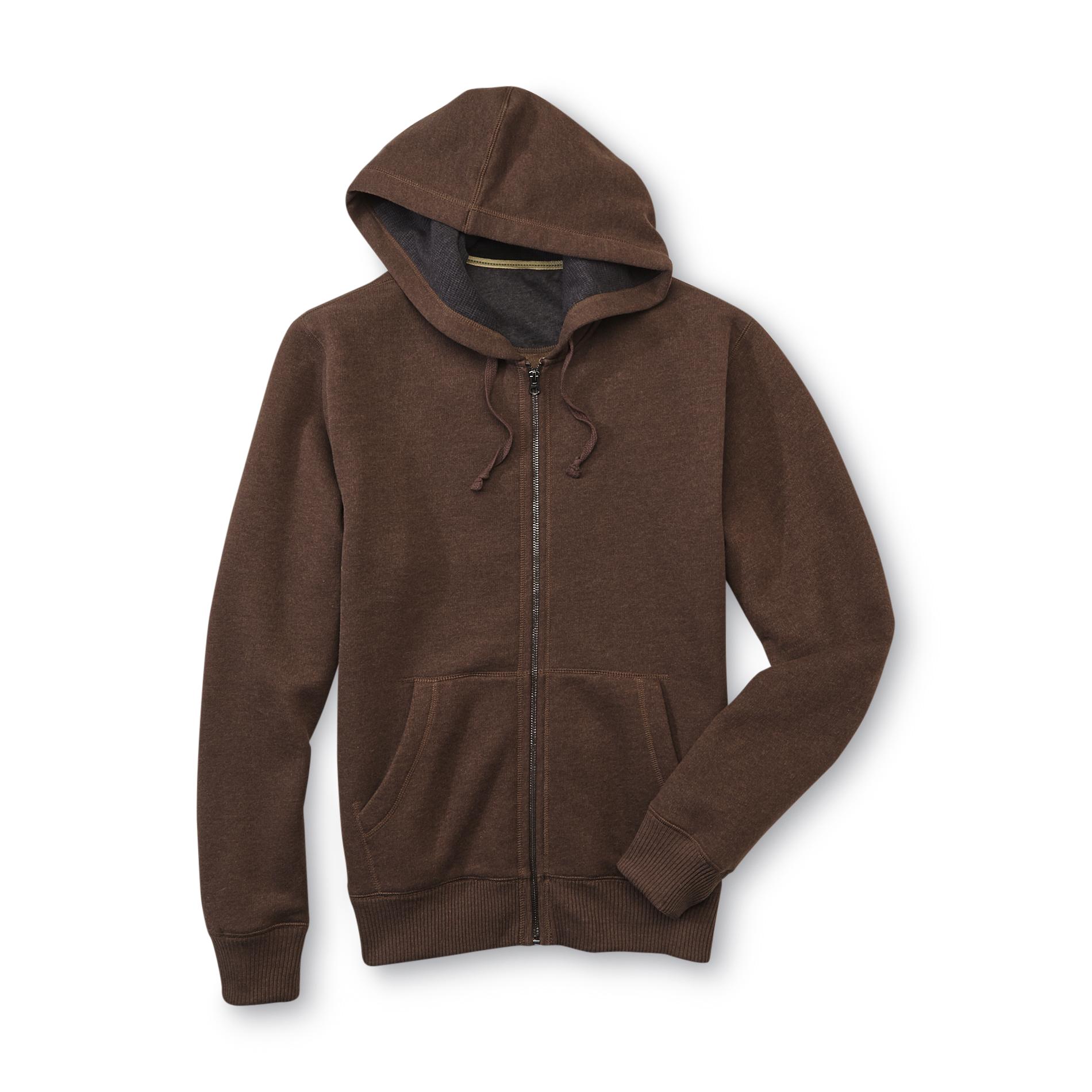Outdoor Life Men's Fleece-Lined Knit Hooded Jacket