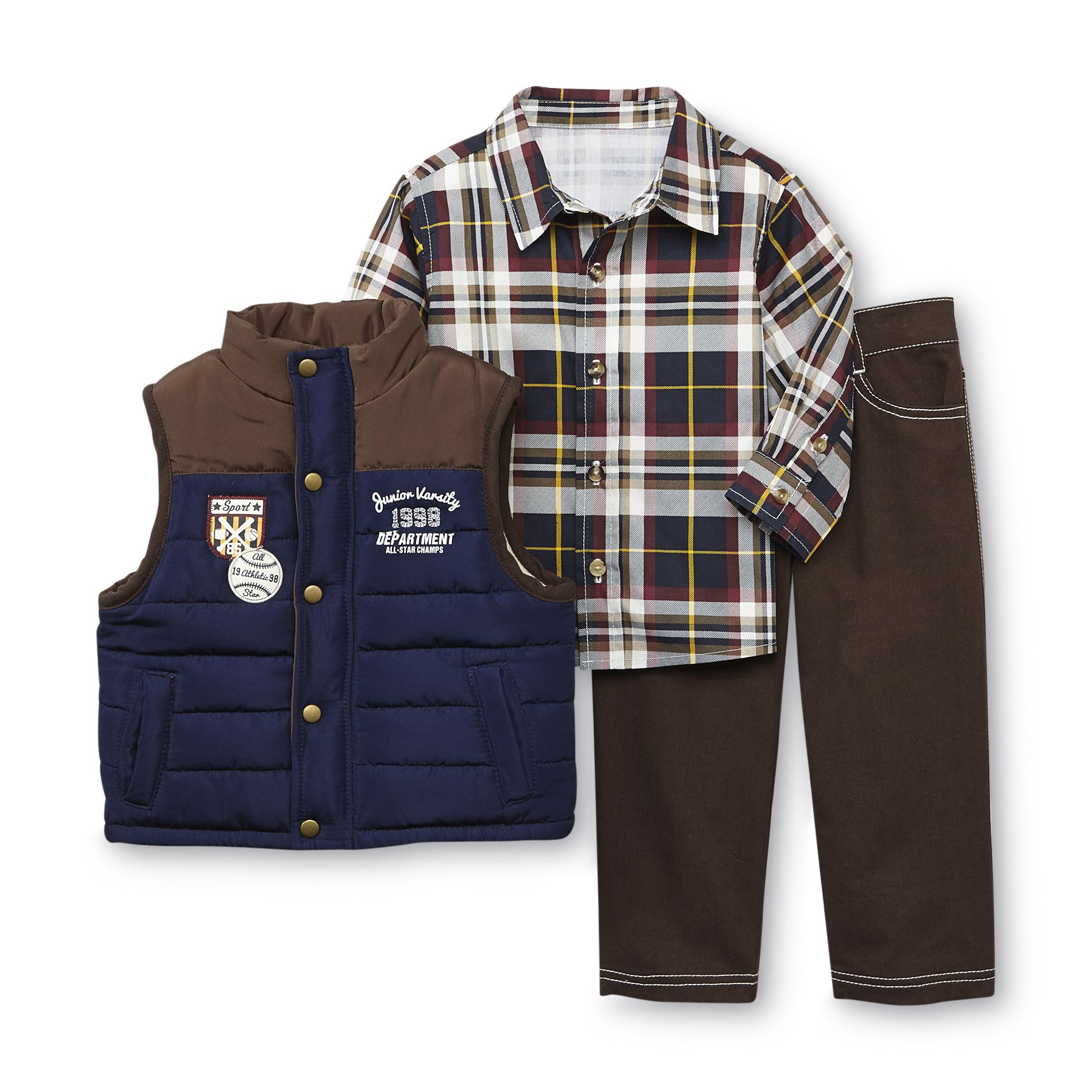 Little Rebels Infant & Toddler Boy's Shirt  Pants & Vest - Sports