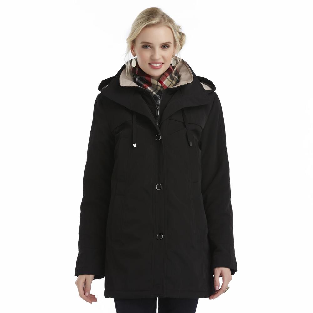 Covington Women's Mid-Weight Hooded Jacket & Scarf