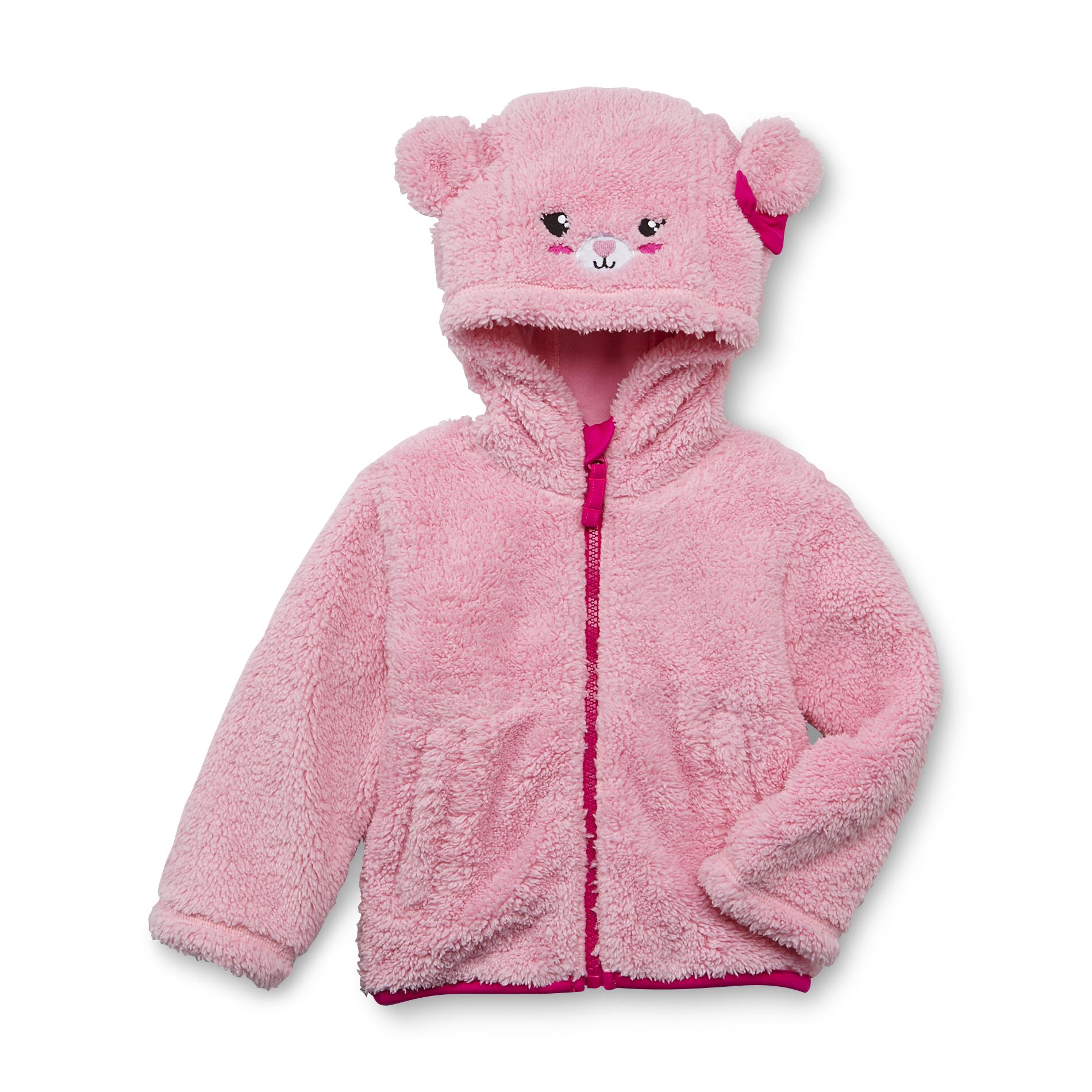 WonderKids Infant & Toddler Girl's Fleece Critter Hoodie Jacket - Bear