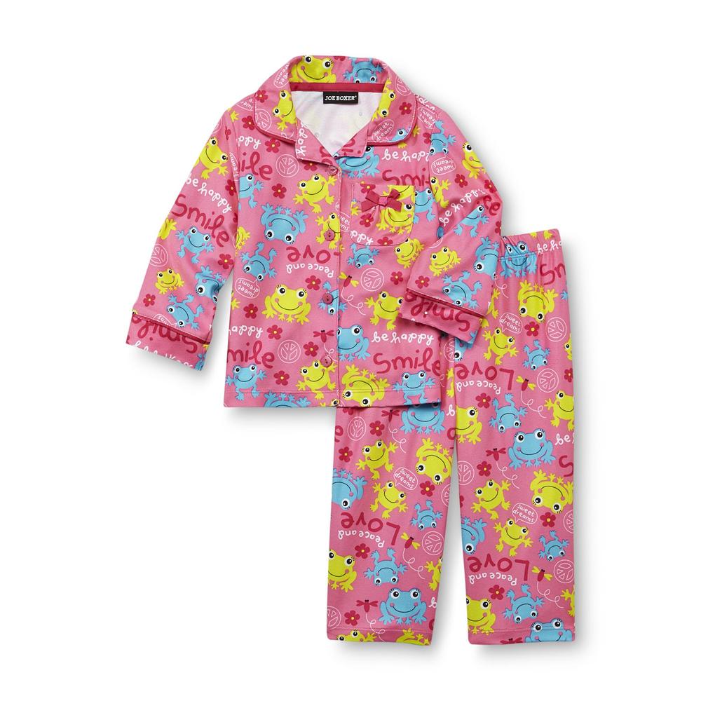 Joe Boxer Infant & Toddler Girl's Pajama Top & Pajama Pants - Frogs