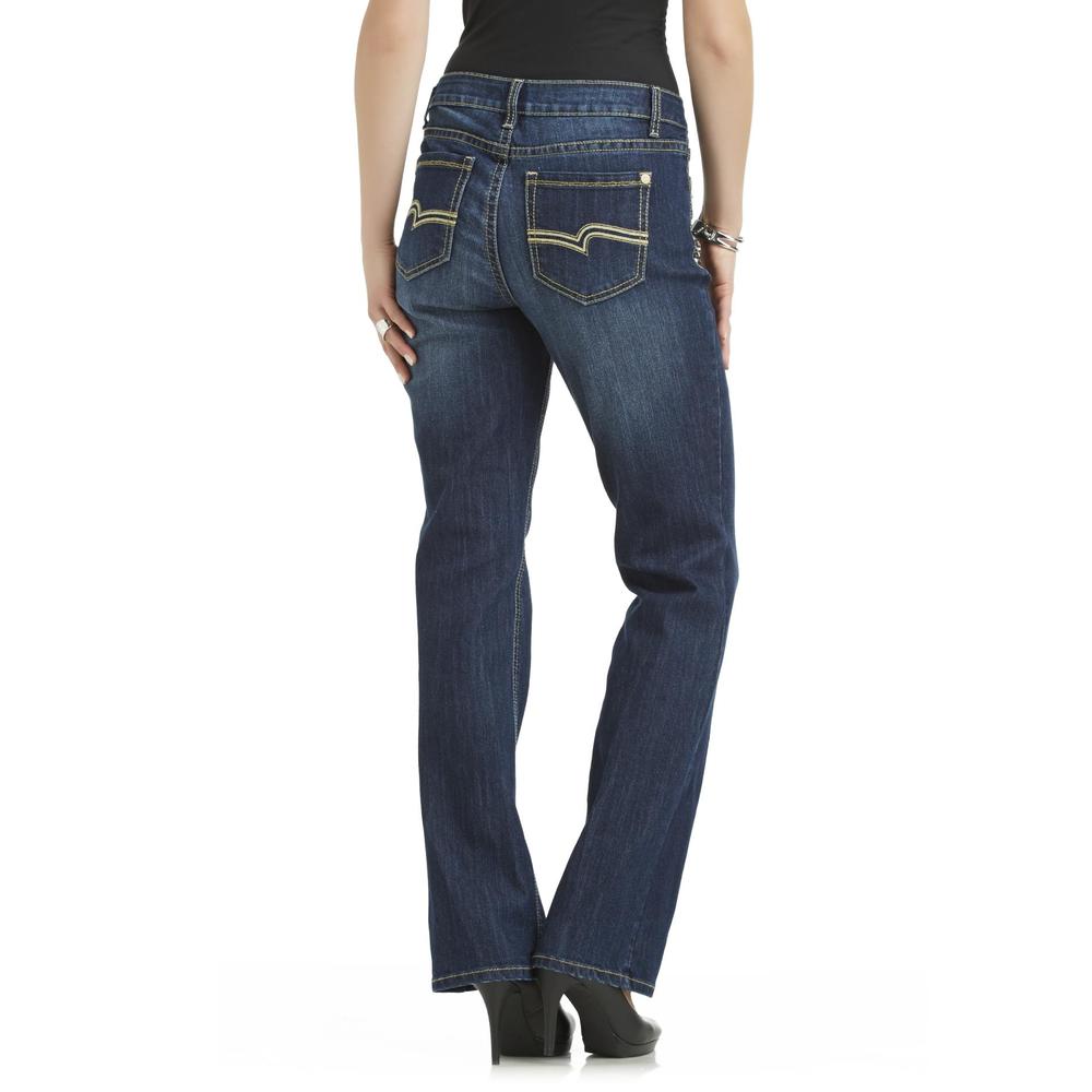 Canyon River Blues Women's Straight Leg Embellished Denim Jeans