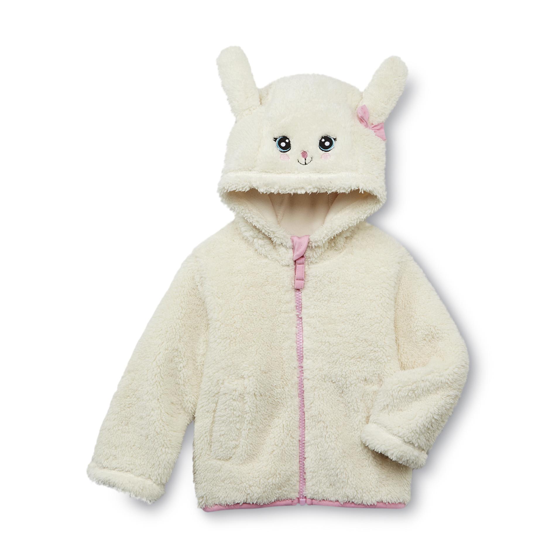 WonderKids Infant & Toddler Girl's Fleece Critter Hoodie Jacket - Bunny