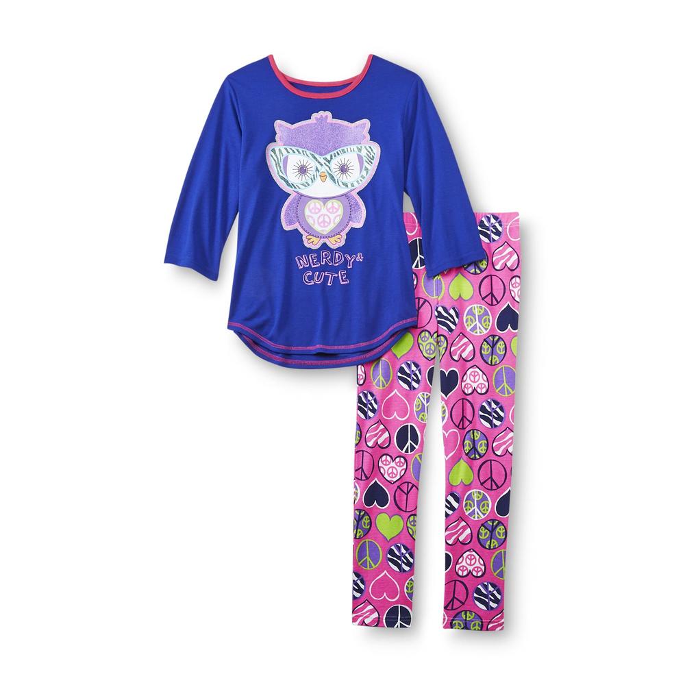Joe Boxer Girl's Pajama Shirt & Leggings - Owl