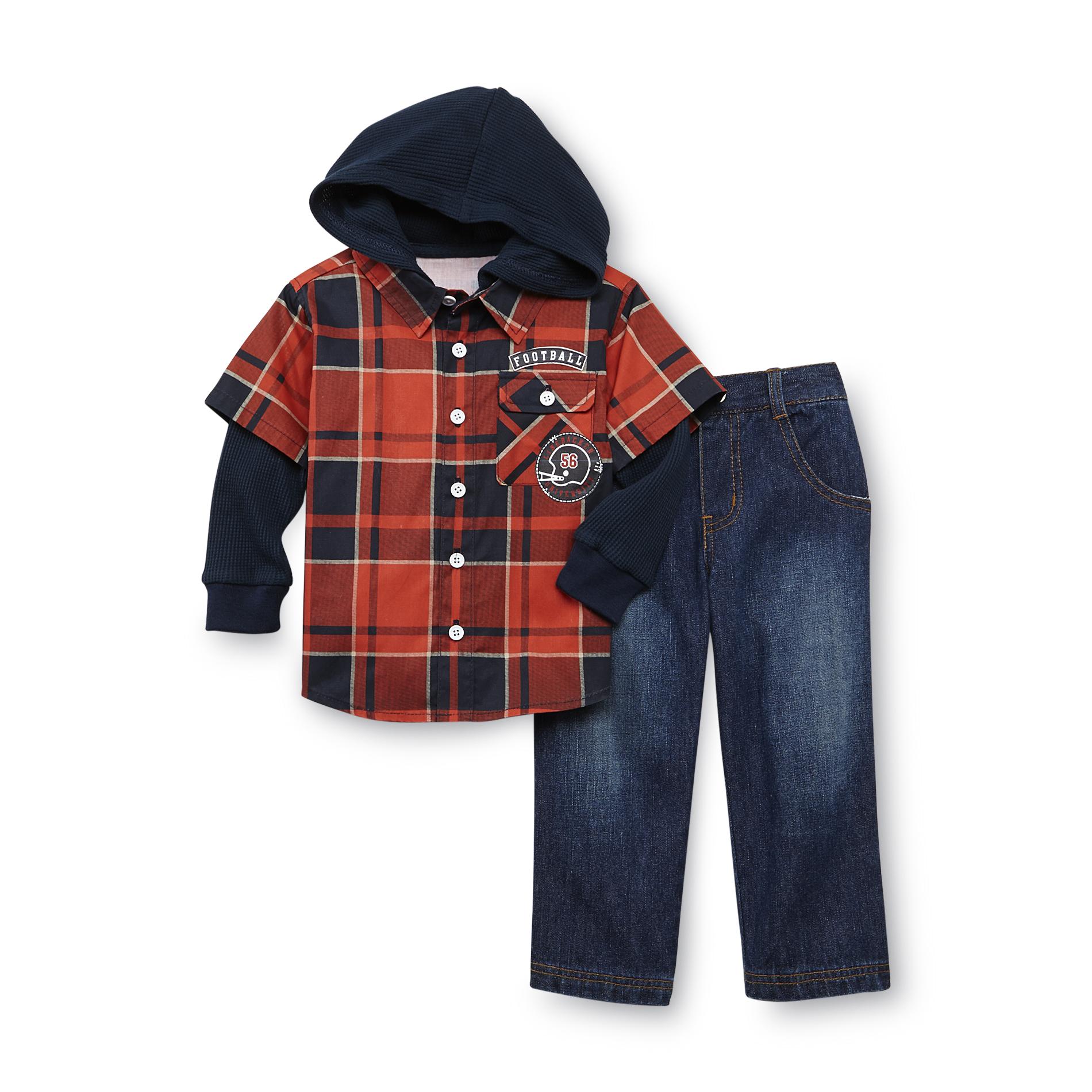 Little Rebels Infant & Toddler Boy's Layered-Look Shirt & Jeans - Sports