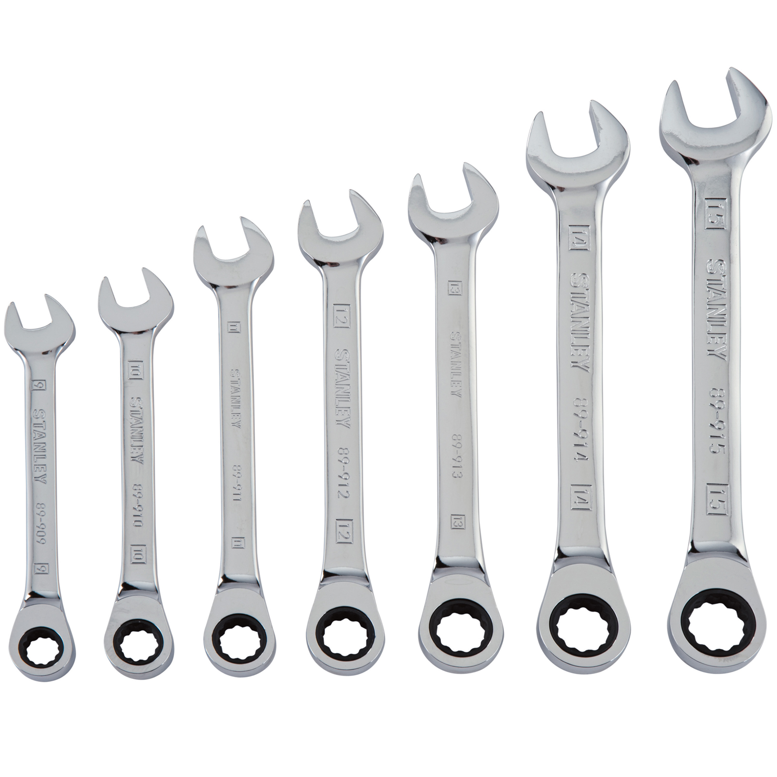 Stanley 7-Piece Ratcheting Wrench Set, Metric