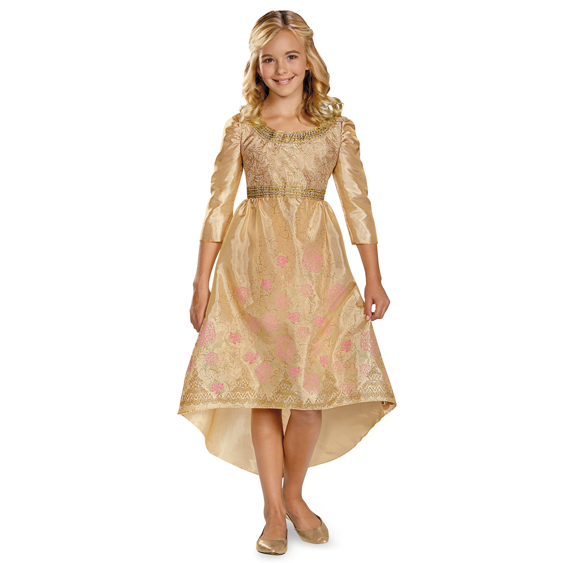 Disney Girls' Maleficent Aurora Coronation Gown Halloween Costume (10-12) Large Size: L