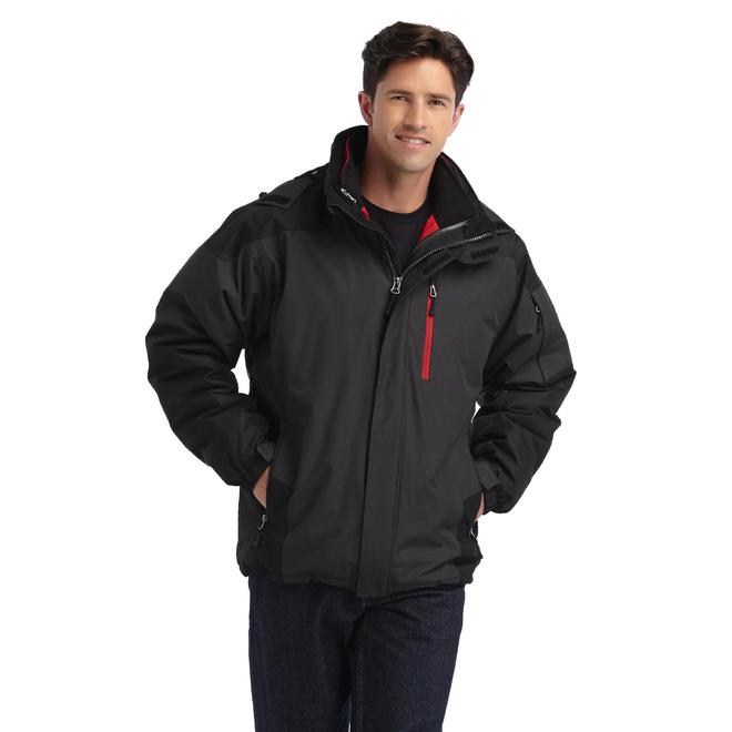 Athletech Men's 3in1 Winter Jacket Colorblock