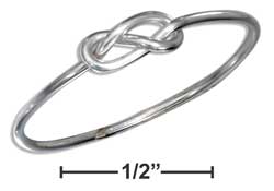Sterling Silver Wire Infinity Knot Ring
