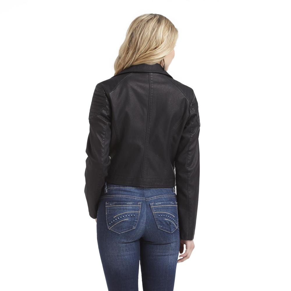 Attention Women's Cropped Moto Jacket