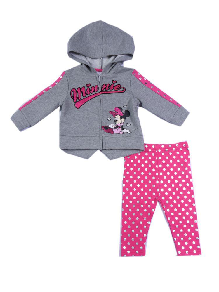 Disney Newborn & Infant Girl's Hoodie Jacket & Leggings