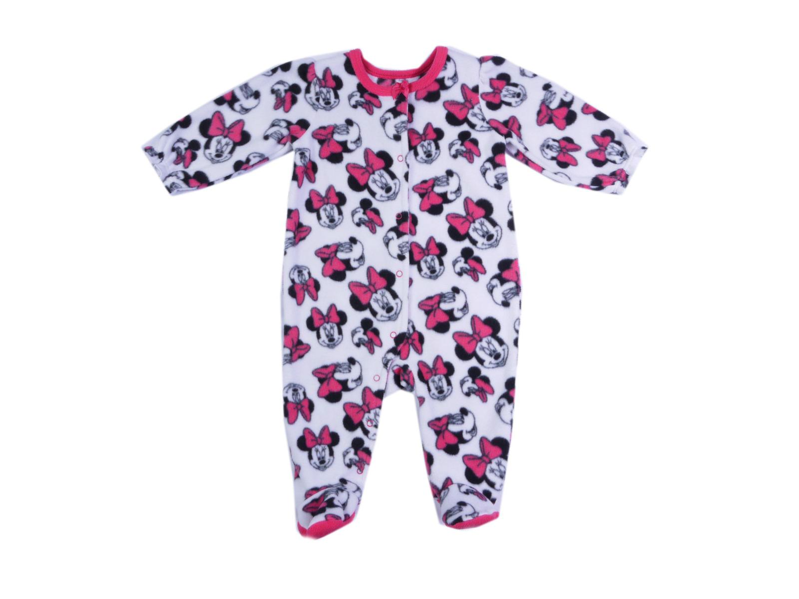 Disney Newborn & Infant Girl's Printed Footed Sleeper Pajamas - Minnie Mouse