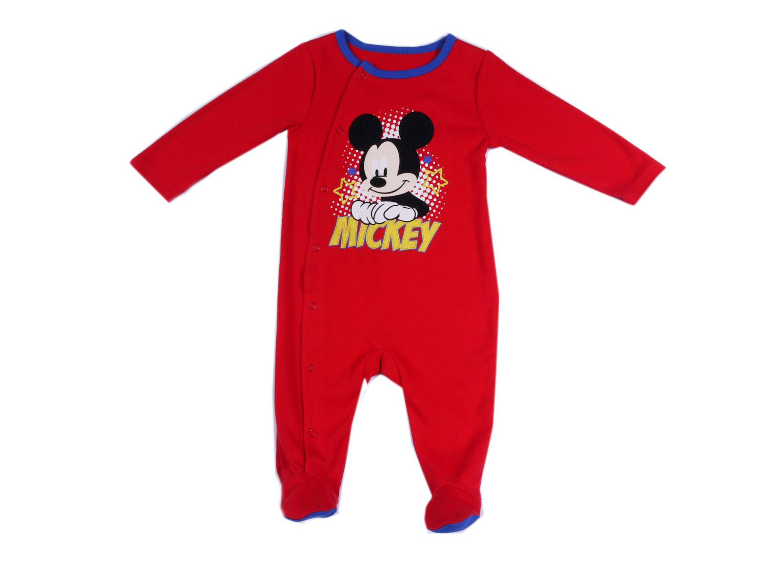 Disney Newborn & Infant Boy's Footed Sleeper Pajamas - Mickey Mouse