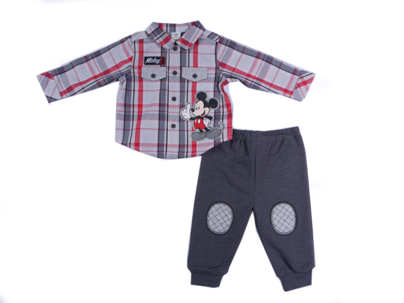 Disney Newborn & Infant Boy's Shirt & Fleece Pants - Mickey Mouse