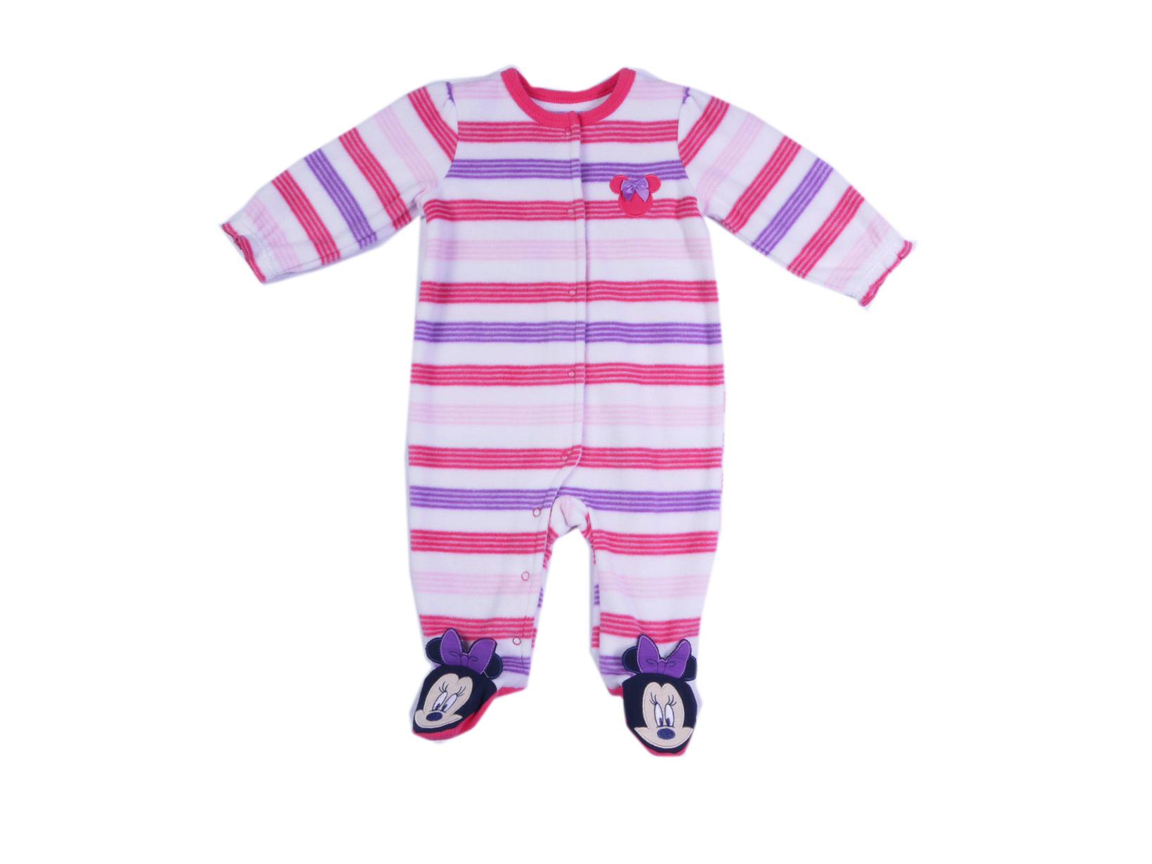 Disney Newborn & Infant Girl's Footed Sleeper Pajamas - Minnie Mouse