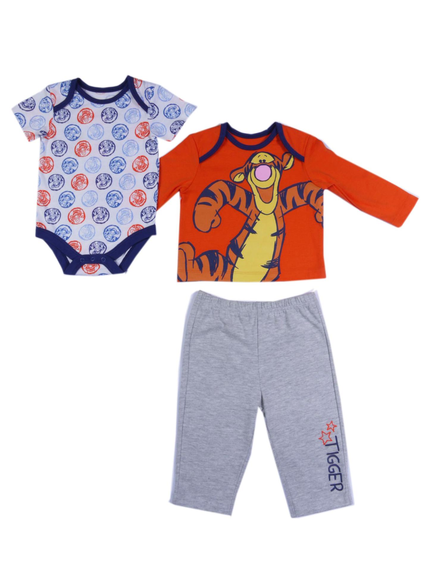 Disney Newborn Boy's Top  Bodysuit & Sweatpants - Tigger